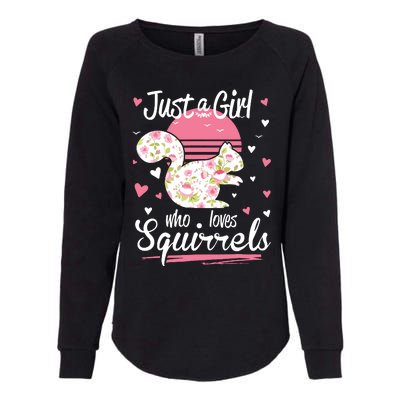 Squirrel Just A Who Loves Squirrels Womens California Wash Sweatshirt