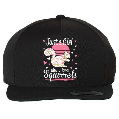 Squirrel Just A Who Loves Squirrels Wool Snapback Cap