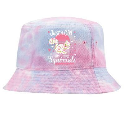 Squirrel Just A Who Loves Squirrels Tie-Dyed Bucket Hat