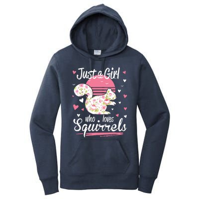 Squirrel Just A Who Loves Squirrels Women's Pullover Hoodie