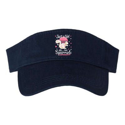 Squirrel Just A Who Loves Squirrels Valucap Bio-Washed Visor