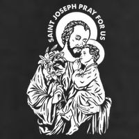 St Joseph and Jesus Pray for Us Catholic Saints Adult Drive Performance Visor