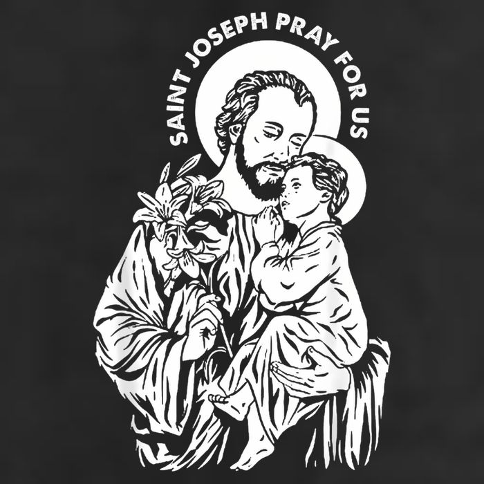 St Joseph and Jesus Pray for Us Catholic Saints Adult Drive Performance Visor