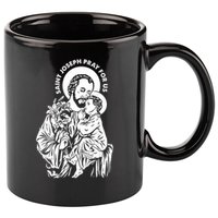 St Joseph and Jesus Pray for Us Catholic Saints 11oz C Handle Ceramic Mug