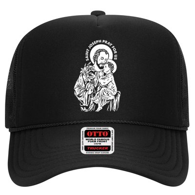St Joseph and Jesus Pray for Us Catholic Saints Trucker Hat