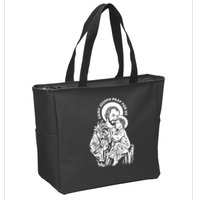 St Joseph and Jesus Pray for Us Catholic Saints Zip Tote Bag
