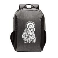 St Joseph and Jesus Pray for Us Catholic Saints Vector Backpack