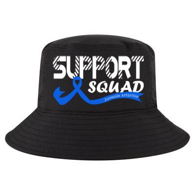 Support Juvenile Arthritis Awareness Squad Ribbon Blue Funny Gift Cool Comfort Performance Bucket Hat