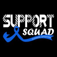 Support Juvenile Arthritis Awareness Squad Ribbon Blue Funny Gift Backpack