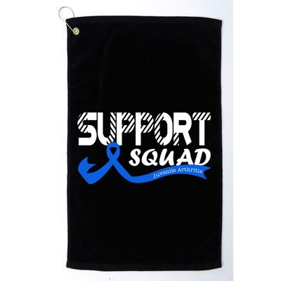 Support Juvenile Arthritis Awareness Squad Ribbon Blue Funny Gift Golf Towel