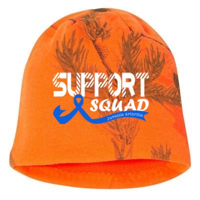 Support Juvenile Arthritis Awareness Squad Ribbon Blue Funny Gift Kati - Camo Knit Beanie