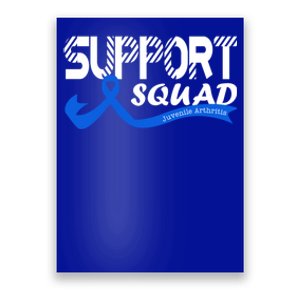 Support Juvenile Arthritis Awareness Squad Ribbon Blue Funny Gift Poster