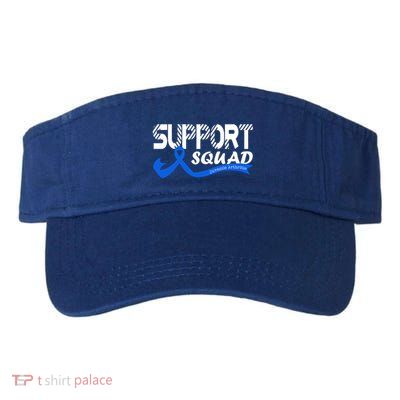 Support Juvenile Arthritis Awareness Squad Ribbon Blue Funny Gift Visor