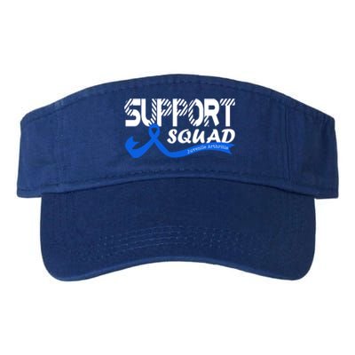 Support Juvenile Arthritis Awareness Squad Ribbon Blue Funny Gift Valucap Bio-Washed Visor