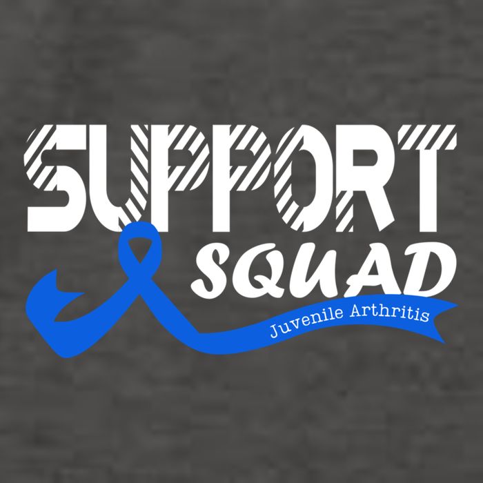Support Juvenile Arthritis Awareness Squad Ribbon Blue Funny Gift Vector Backpack