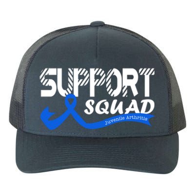 Support Juvenile Arthritis Awareness Squad Ribbon Blue Funny Gift Yupoong Adult 5-Panel Trucker Hat