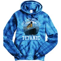 Ship Just A Boy Who Loves Titanic Boat Titanic Boys Toddler Tie Dye Hoodie