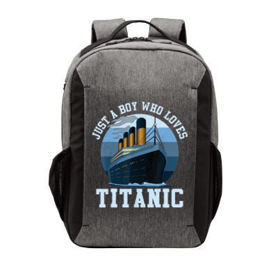 Ship Just A Boy Who Loves Titanic Boat Titanic Boys Toddler Vector Backpack