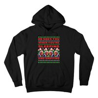 Sleepy Joe Biden Christmas He Sees You When You're Sleeping Hoodie