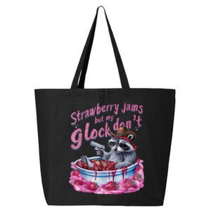 Strawberry Jams But My Dont Funny Raccoon 25L Jumbo Tote