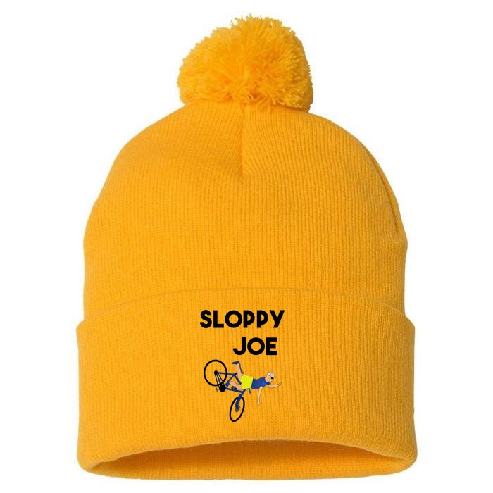 Sloppy Joe Bicycle Funny Sarcastic Pom Pom 12in Knit Beanie