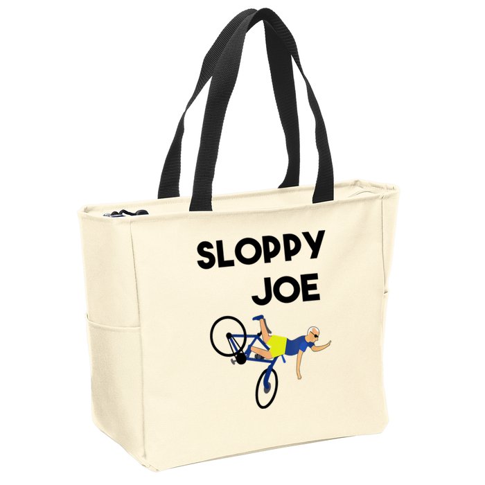 Sloppy Joe Bicycle Funny Sarcastic Zip Tote Bag
