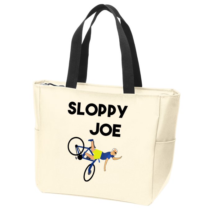 Sloppy Joe Bicycle Funny Sarcastic Zip Tote Bag