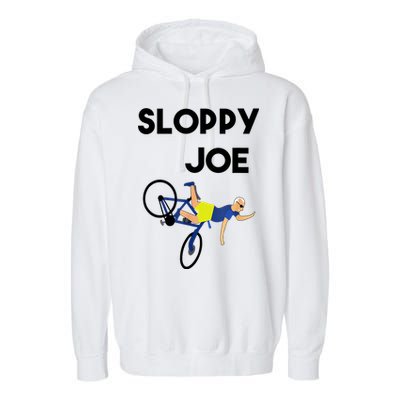 Sloppy Joe Bicycle Funny Sarcastic Garment-Dyed Fleece Hoodie