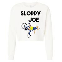 Sloppy Joe Bicycle Funny Sarcastic Cropped Pullover Crew