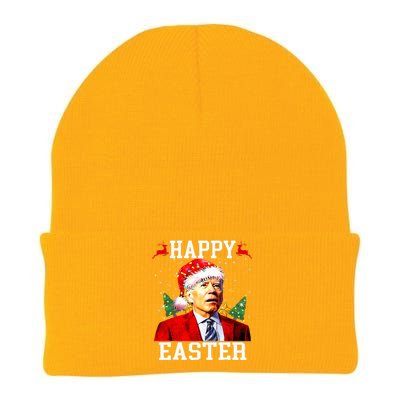 Santa Joe Biden Happy Easter Ugly Christmas  Knit Cap Winter Beanie