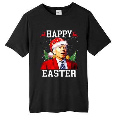 Santa Joe Biden Happy Easter Ugly Christmas  Tall Fusion ChromaSoft Performance T-Shirt