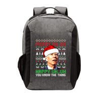 Santa Joe Biden Merry Uh Uh Christmas Ugly Sweater  Vector Backpack