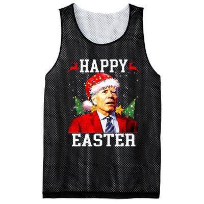 Santa Joe Biden Happy Easter Ugly Christmas Mesh Reversible Basketball Jersey Tank