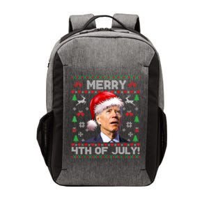 Santa Joe Biden Merry 4th Of July Ugly Christmas Sweater Gift Vector Backpack