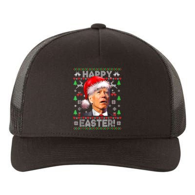 Santa Joe Biden Happy Easter Ugly Christmas Yupoong Adult 5-Panel Trucker Hat