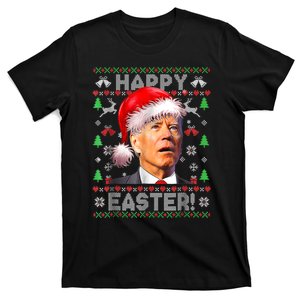 Santa Joe Biden Happy Easter Ugly Christmas T-Shirt