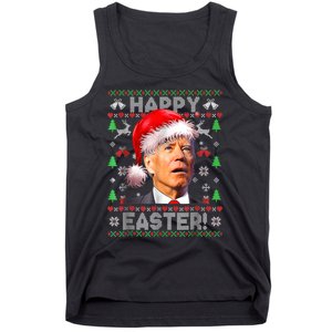 Santa Joe Biden Happy Easter Ugly Christmas Tank Top