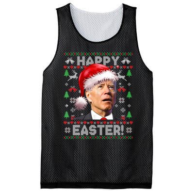 Santa Joe Biden Happy Easter Ugly Christmas Sweater Sweatshirt Mesh Reversible Basketball Jersey Tank