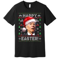 Santa Joe Biden Happy Easter Ugly Christmas Sweater Sweatshirt Premium T-Shirt