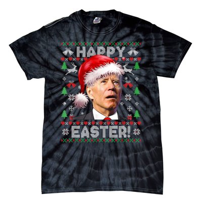 Santa Joe Biden Happy Easter Ugly Christmas Sweater Sweatshirt Tie-Dye T-Shirt