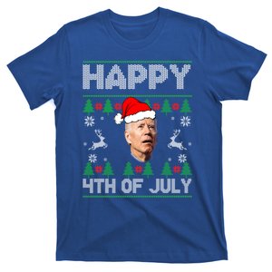 Santa Joe Biden Happy 4th Of July Ugly Christmas T-Shirt