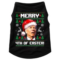 Santa Joe Biden Merry 4th Of Easter Ugly Sweater Christmas Sweatshirt Doggie Tank