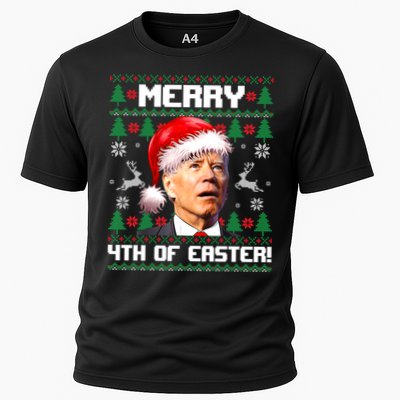 Santa Joe Biden Merry 4th Of Easter Ugly Sweater Christmas Sweatshirt Performance Shirt