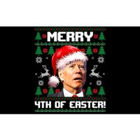 Santa Joe Biden Merry 4th Of Easter Ugly Sweater Christmas Sweatshirt Bumper Sticker