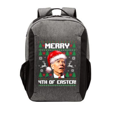 Santa Joe Biden Merry 4th Of Easter Ugly Sweater Christmas Sweatshirt Vector Backpack