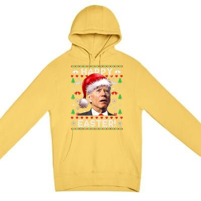 Santa Joe Biden Happy Easter Ugly Christmas Sweater Premium Pullover Hoodie