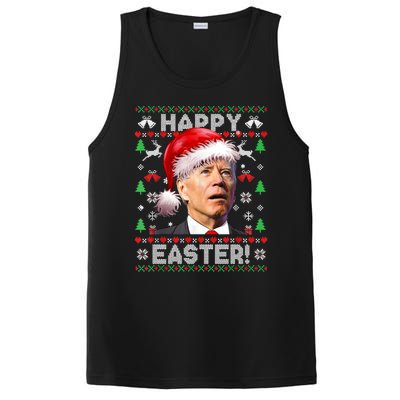 Santa Joe Biden Happy Easter Ugly Christmas Sweater PosiCharge Competitor Tank