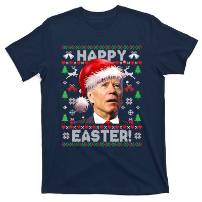 Santa Joe Biden Happy Easter Ugly Christmas Sweater T-Shirt