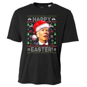 Santa Joe Biden Happy Easter Ugly Christmas Cooling Performance Crew T-Shirt