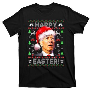 Santa Joe Biden Happy Easter Ugly Christmas T-Shirt